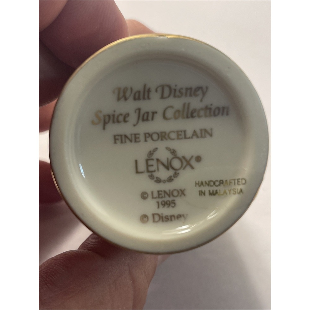 Disney Spice Jar Collection Winnie the Pooh Mustard Jar 1995 Lenox Porcelain - Picture 10 of 16